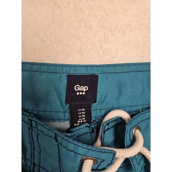 Gap Men's Swim Trunks Drawstring Slash Pocket Blue Size Medium - Picture 4 of 5